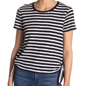 NWT Madewell Striped Side-Tie Tee